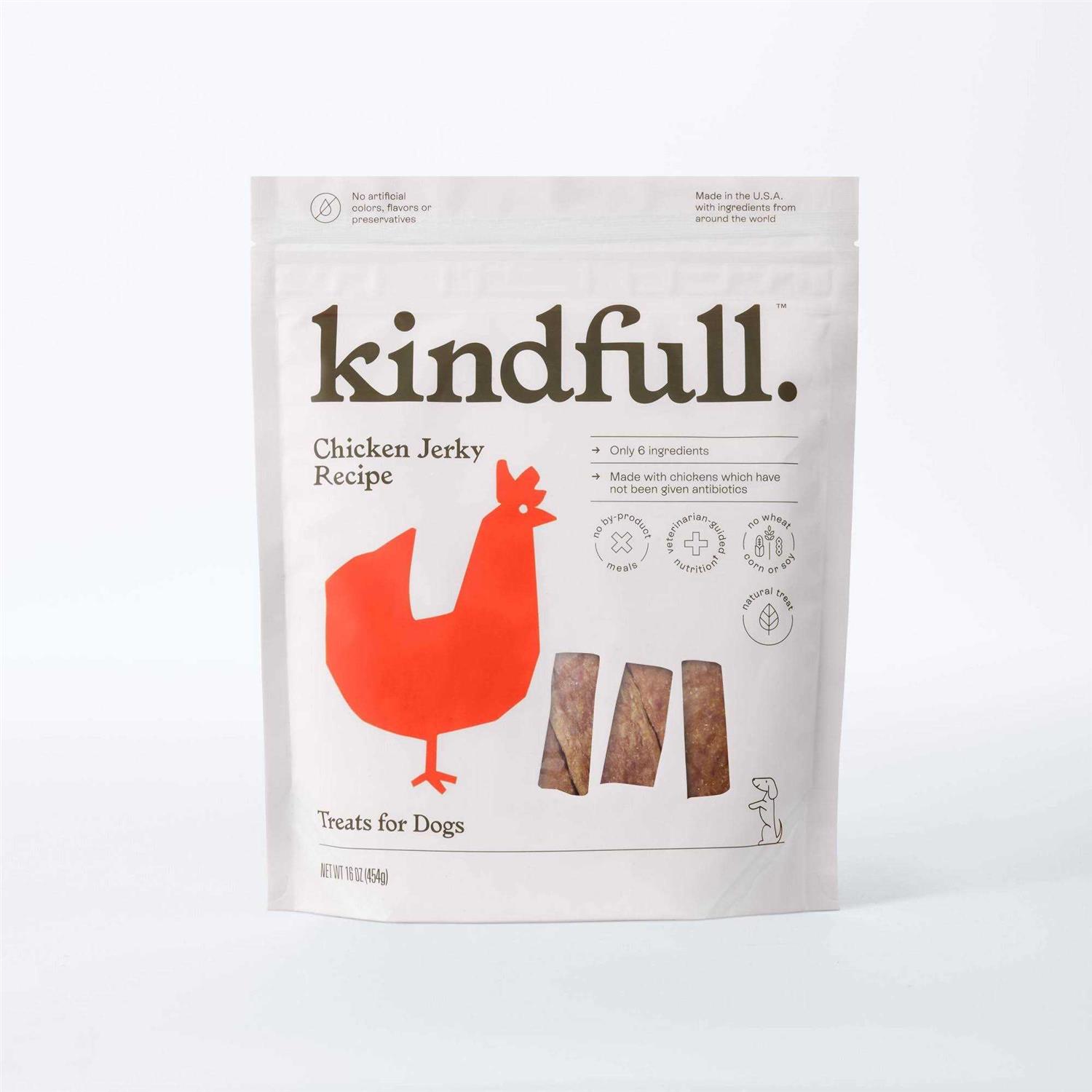 Kindfull Chicken Jerky Recipe Dog Treats - Pet Supplies online store