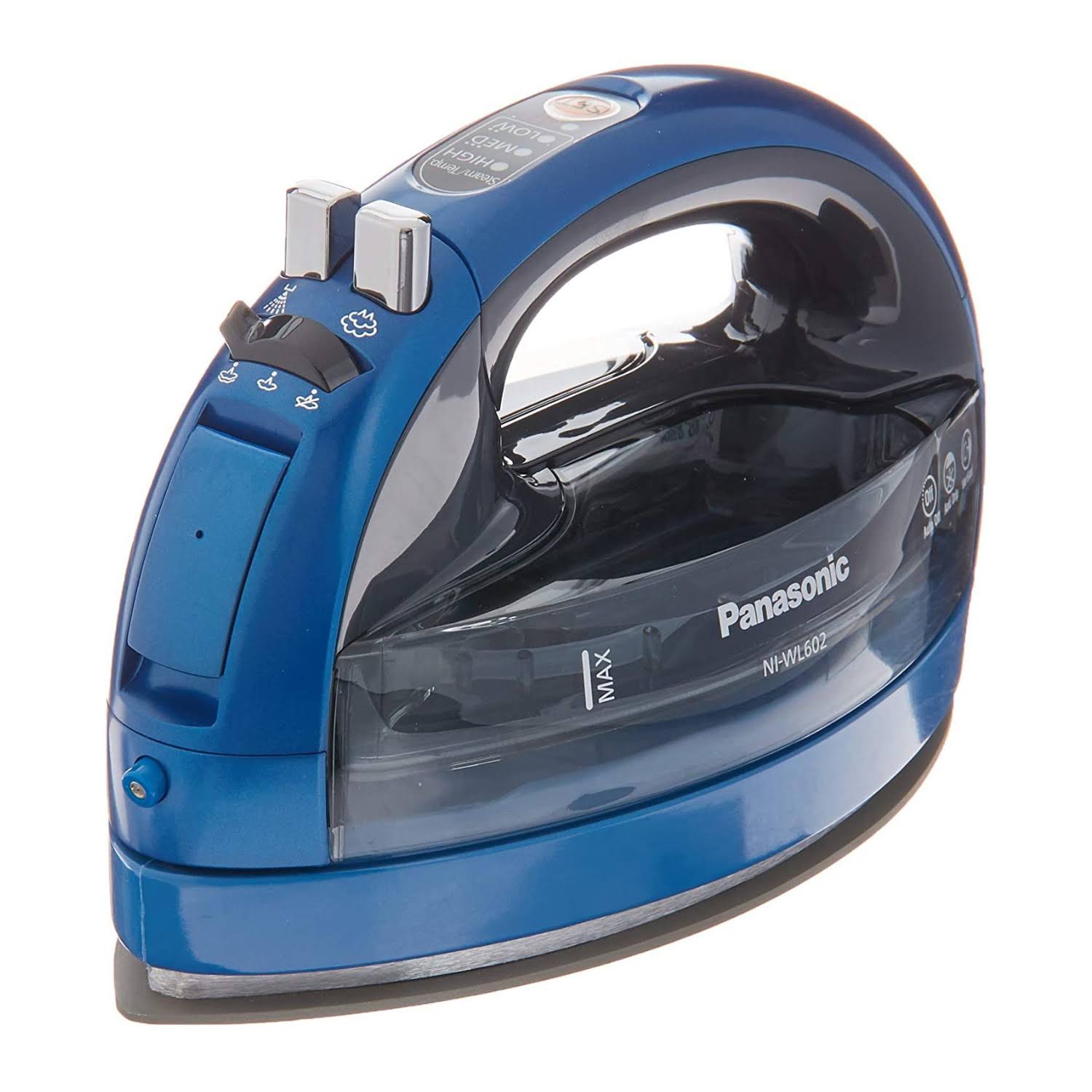 Panasonic Cordless 360-Degree Freestyle Steam/Dry Iron (Blue)