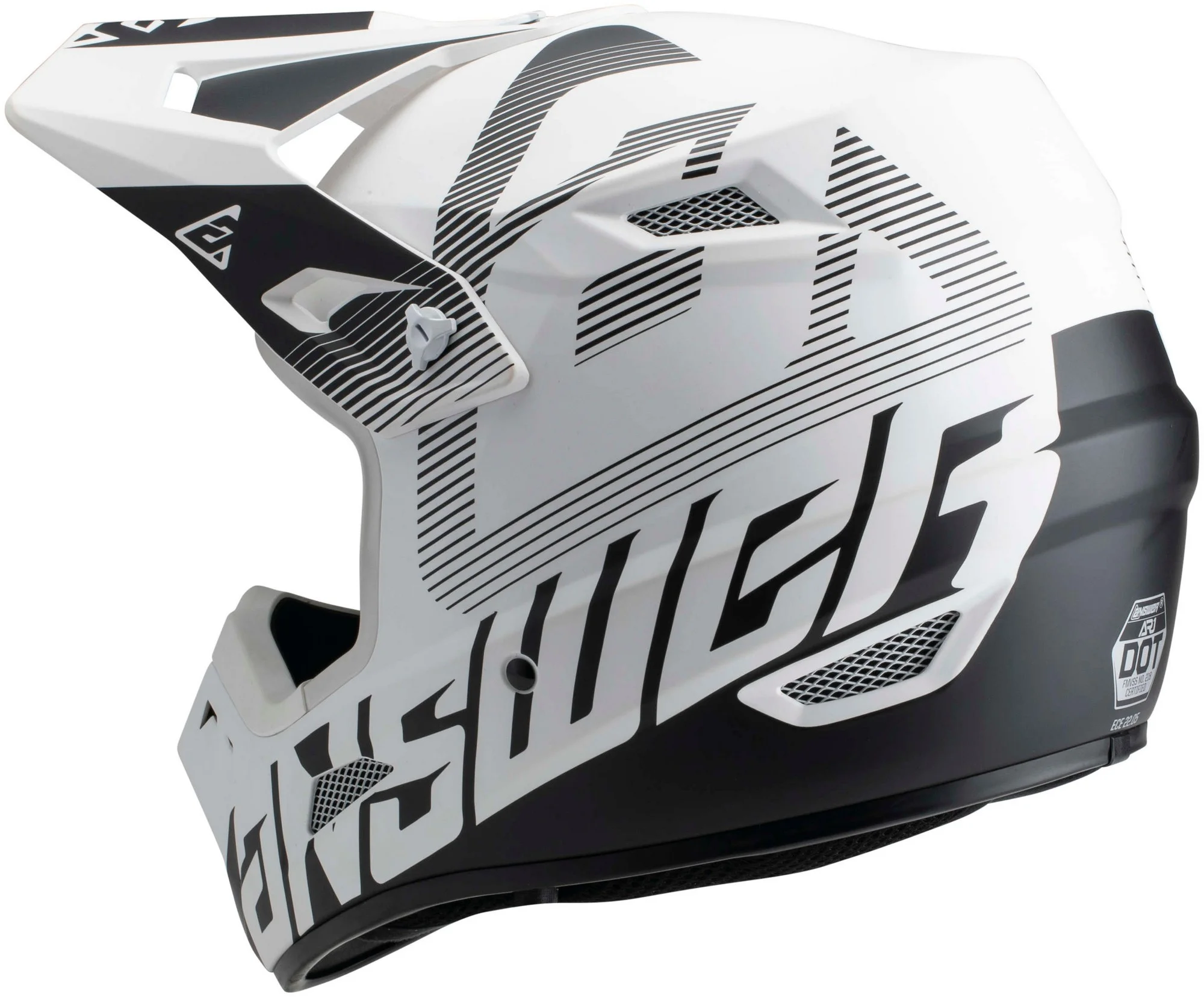 Answer AR1 V2 Bold MX Offroad Helmet White/Black XS
