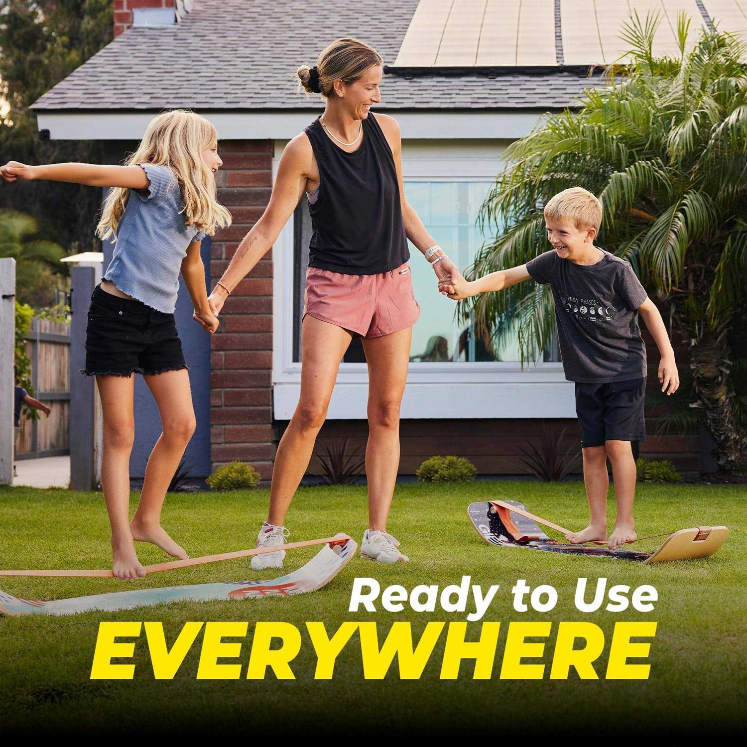 Gibbon GiBoard Balance Board for Adults & Kids Slackline Workout Equipment Home Gym Training - Sports Supplies Online Store