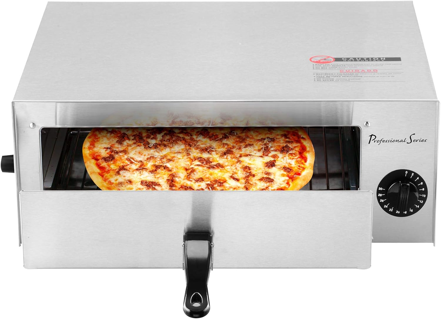 Pizza Oven and Frozen Snack Baker Stainless Steel