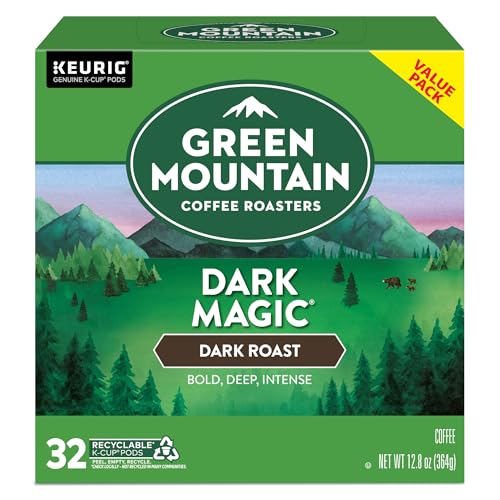 Green Mountain Coffee Roasters Dark Magic Keurig Single-Serve K-Cup Pods, Dark Roast Coffee, 72 Count