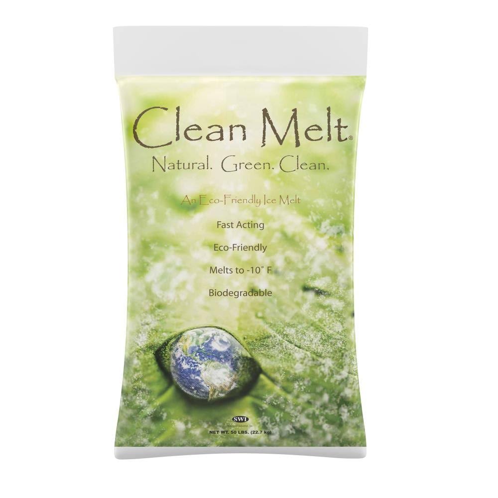 Clean Melt 50B-CLEAN Ice Melter with Green Color Indicator, 50 lb