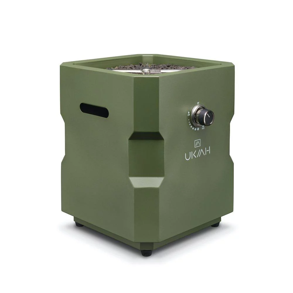 Ukiah Tailgater X Portable Propane Fire Pit, Green TK-1043-DG