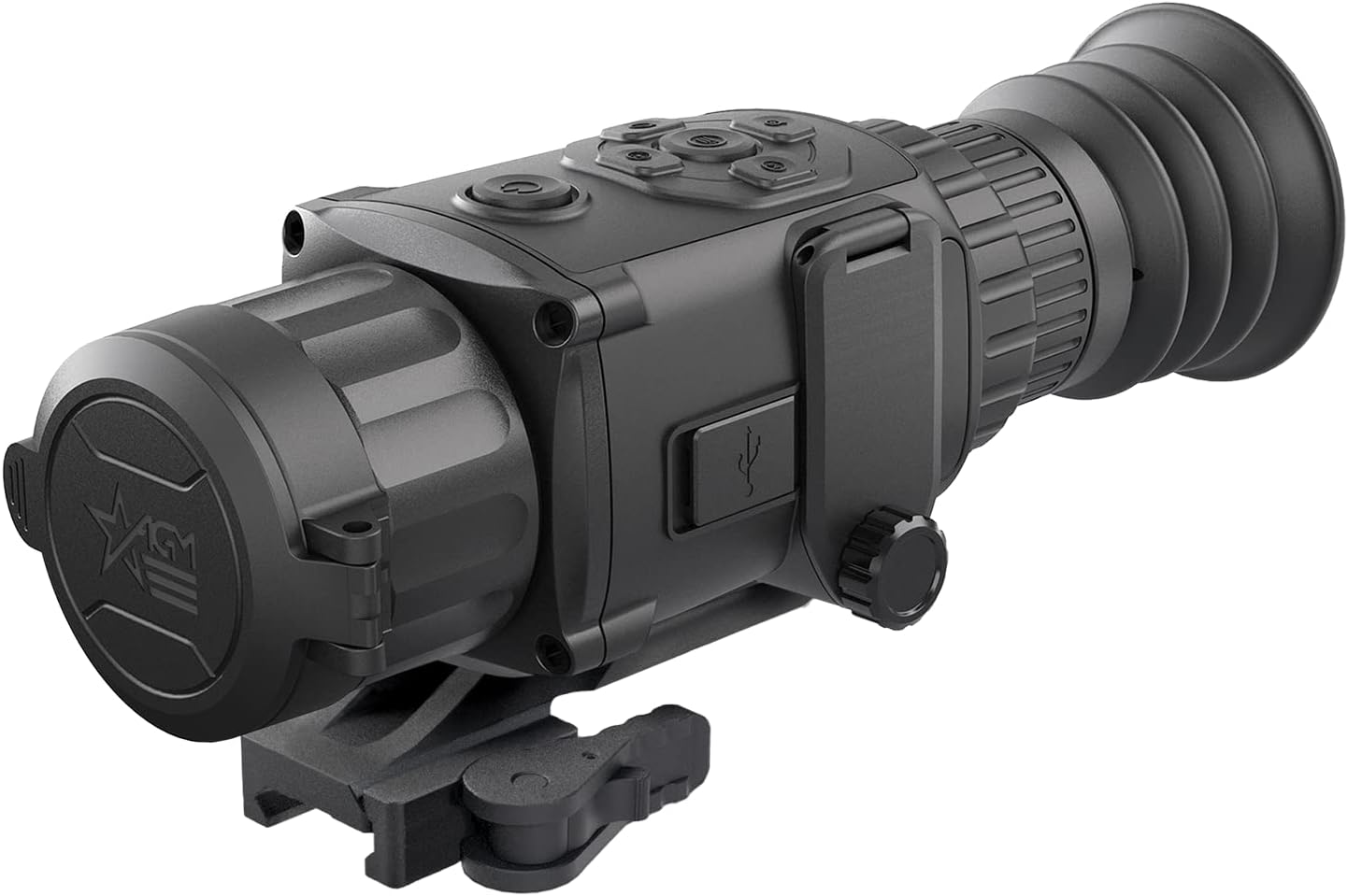 AGM Global Vision Thermal Scope Rattler TS19-256 Thermal Imaging Rifle Scope 256x192 (50 Hz), 19 mm Lens, Black