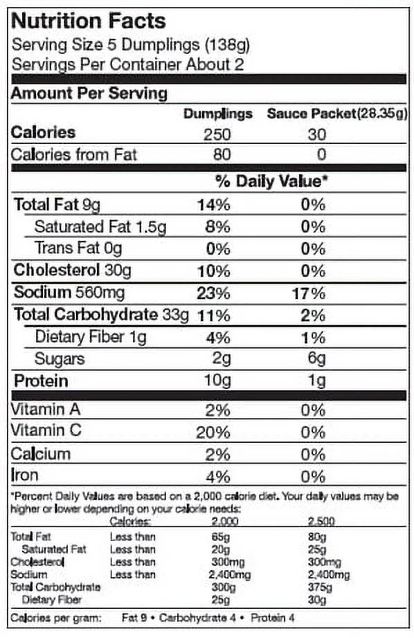 Feel Good Foods Chicken Potstickers, 10 Ounce -- 9 per case.