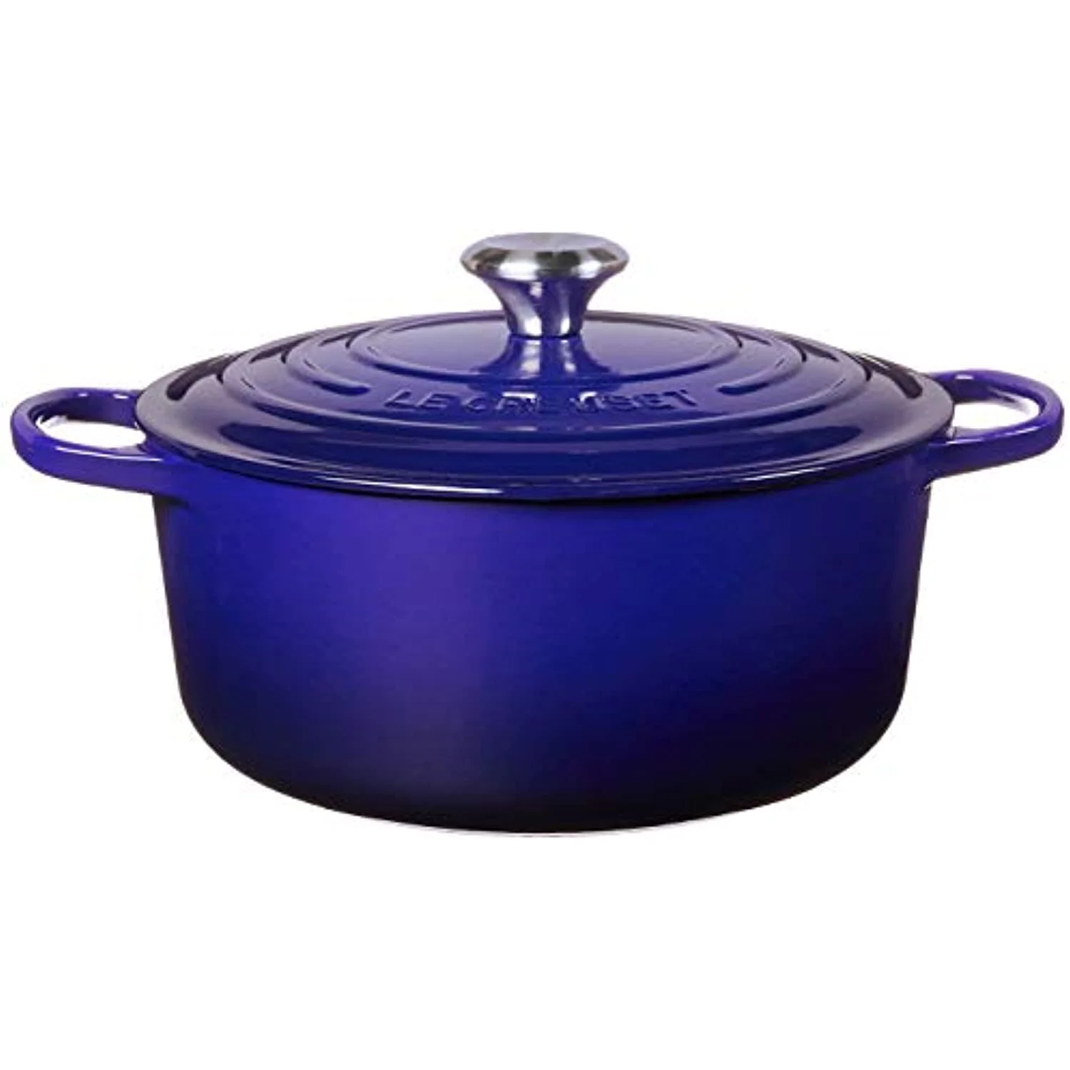Le Creuset Enameled Cast Iron Signature Round Dutch Oven, 5.5 qt., Indigo