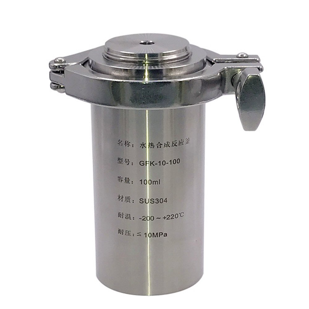 Hydrothermal Synthesis Vessel Kettle Autoclave Reactor with PTFE Chamber 10MPa 220℃(GFK-10-500ml)