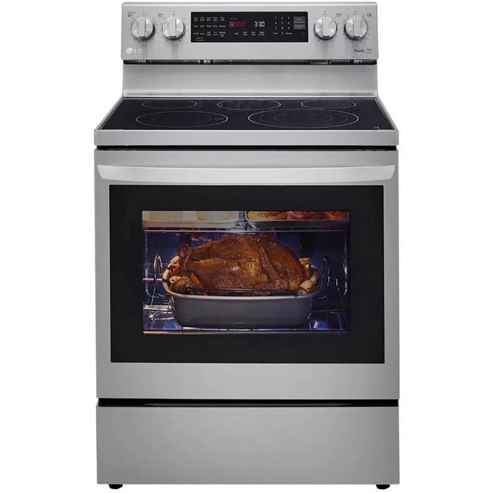 LG LREL6325F 6.3 cu ft. Smart Wi-Fi Enabled True Convection InstaView(R) Electric Range with Air Fry