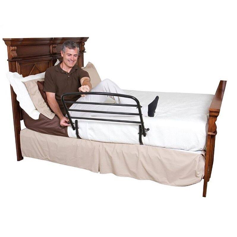 Stander 30x22 Safety Adult Bed Rail - Home Elderly Bedside Safety Rail + Swing