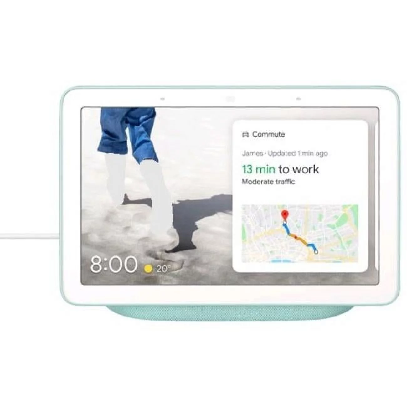 Google Home Hub with Assistant - Aqua