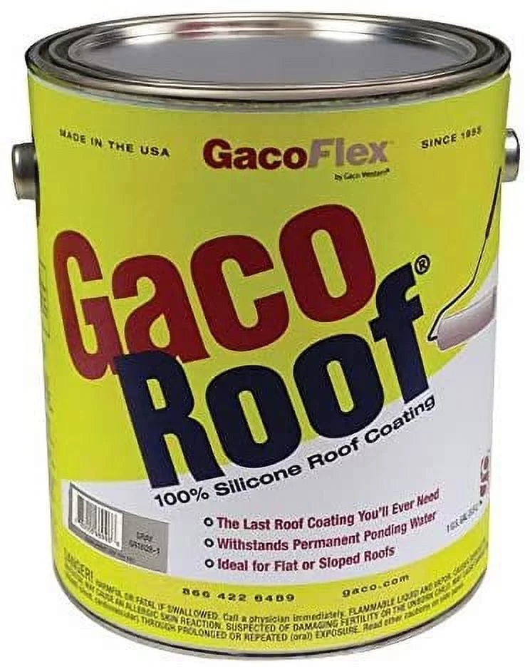 GacoFlex GacoRoof Gray Silicone Roof Coating 1 gal.