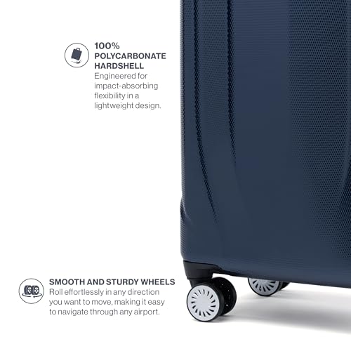 Travelpro Pathways 3 Hardside Expandable Luggage, 8 Spinner Wheels, Lightweight Hard Shell Suitcase, Carry On 21 Inch, Royal Blue