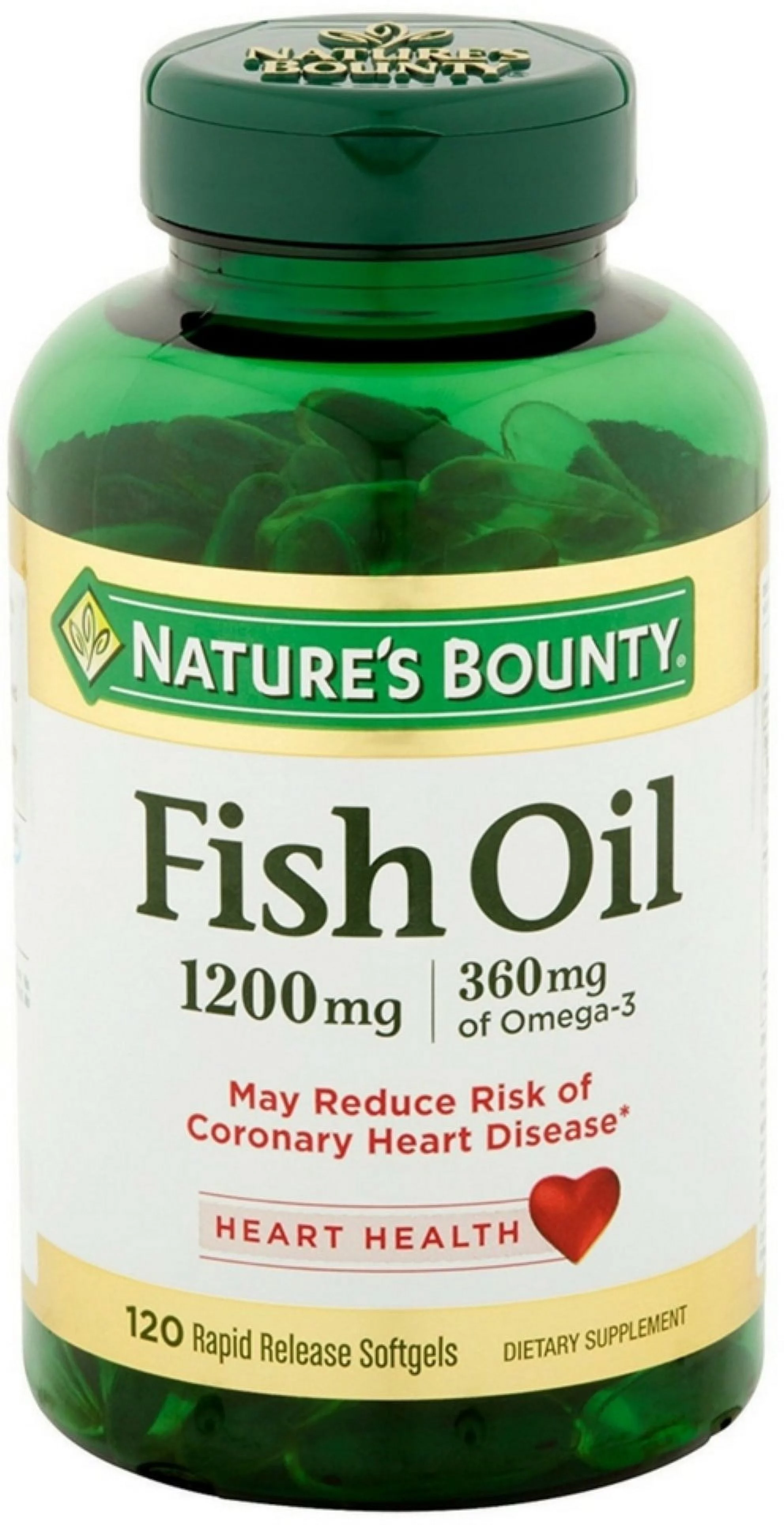 Nature's Bounty Fish Oil 1200 mg, 360 Count (3x120ct)
