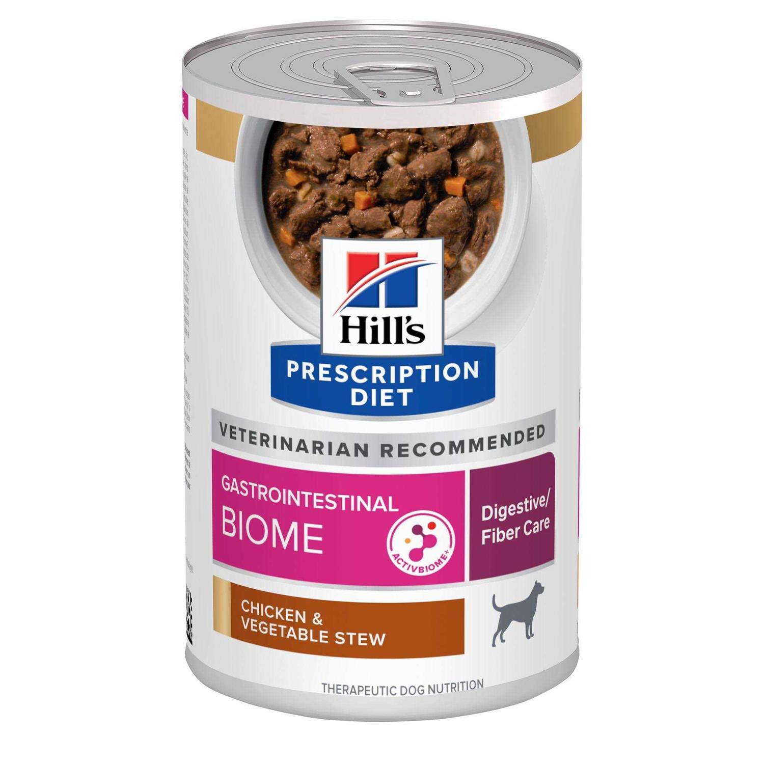 Hill's Prescription Diet Gastrointestinal Biome Digestive/Fiber Care Chicken & Vegetable Stew Wet Dog Food - Pet Supplies online store