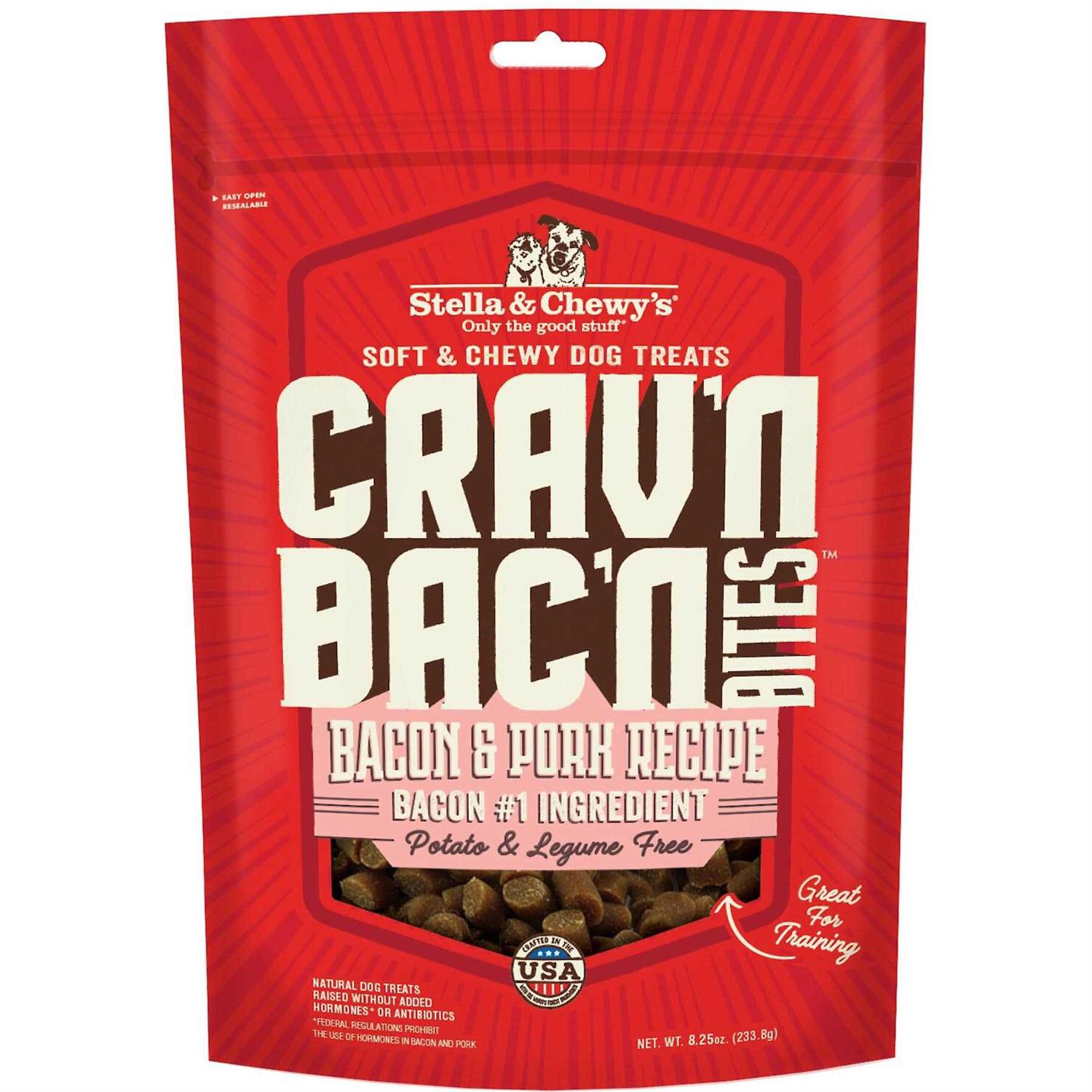 Stella & Chewy's Crav'n Bac'n Bites Bacon Dog Treats - Pet Supplies online store