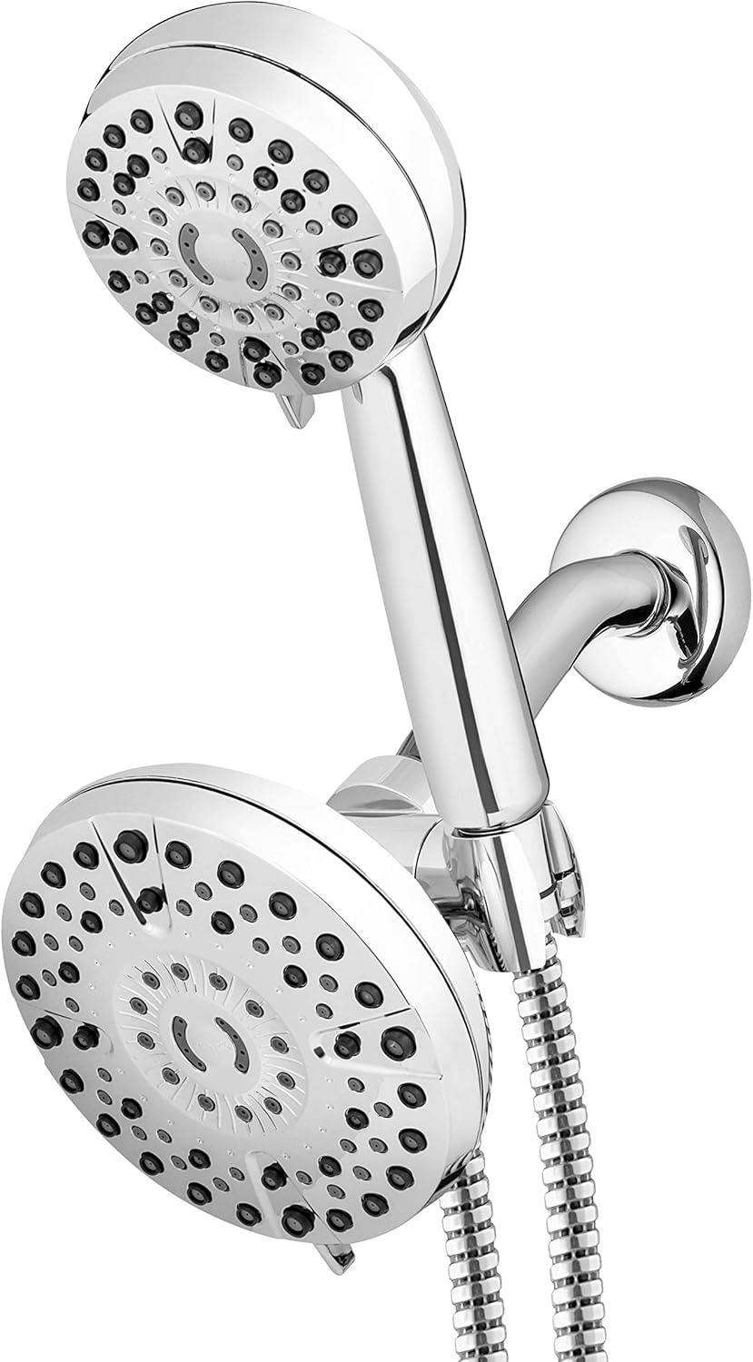 Waterpik Dual Shower Head System With PowerPulse Massage, Chrome (XHT-333E-763E) Pack of 2