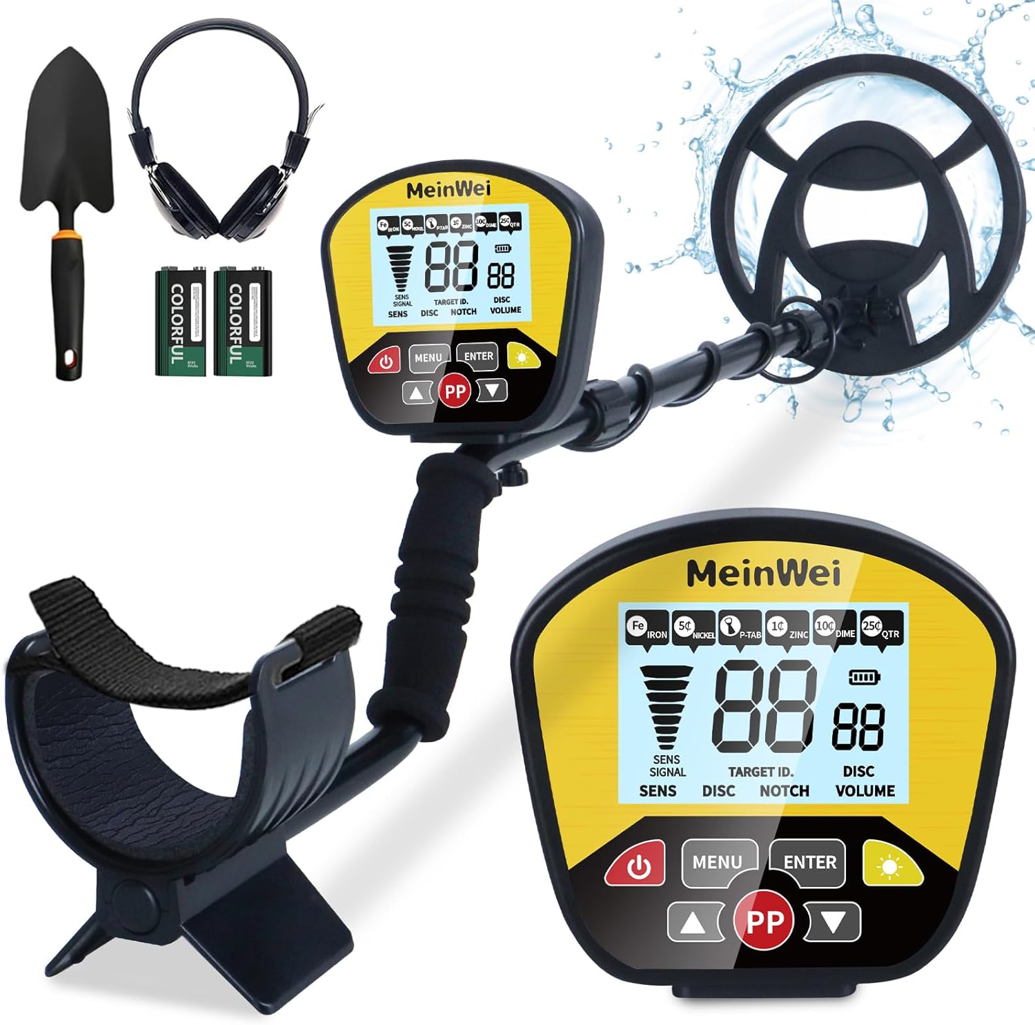 Metal Detectors for Adults & Kids - Waterproof Professional Higher Accuracy Gold Detector with LCD Display, 5 Mode, Advanced DSP Chip 10