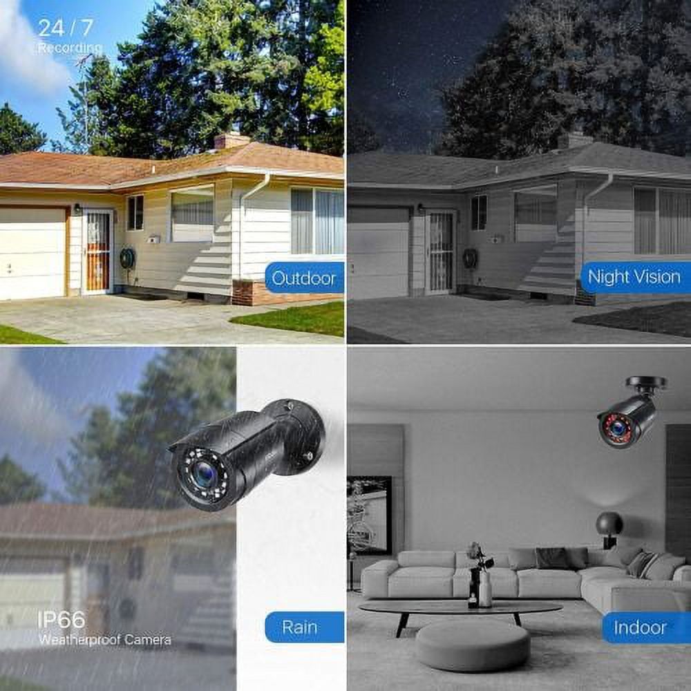 Outdoor Home CCTV 1080p HD Security Camera System Night Vision
