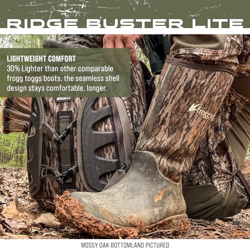 FROGG TOGGS Men's Ridge Buster Lite Rubber and Stretch Neoprene Waterproof Boot