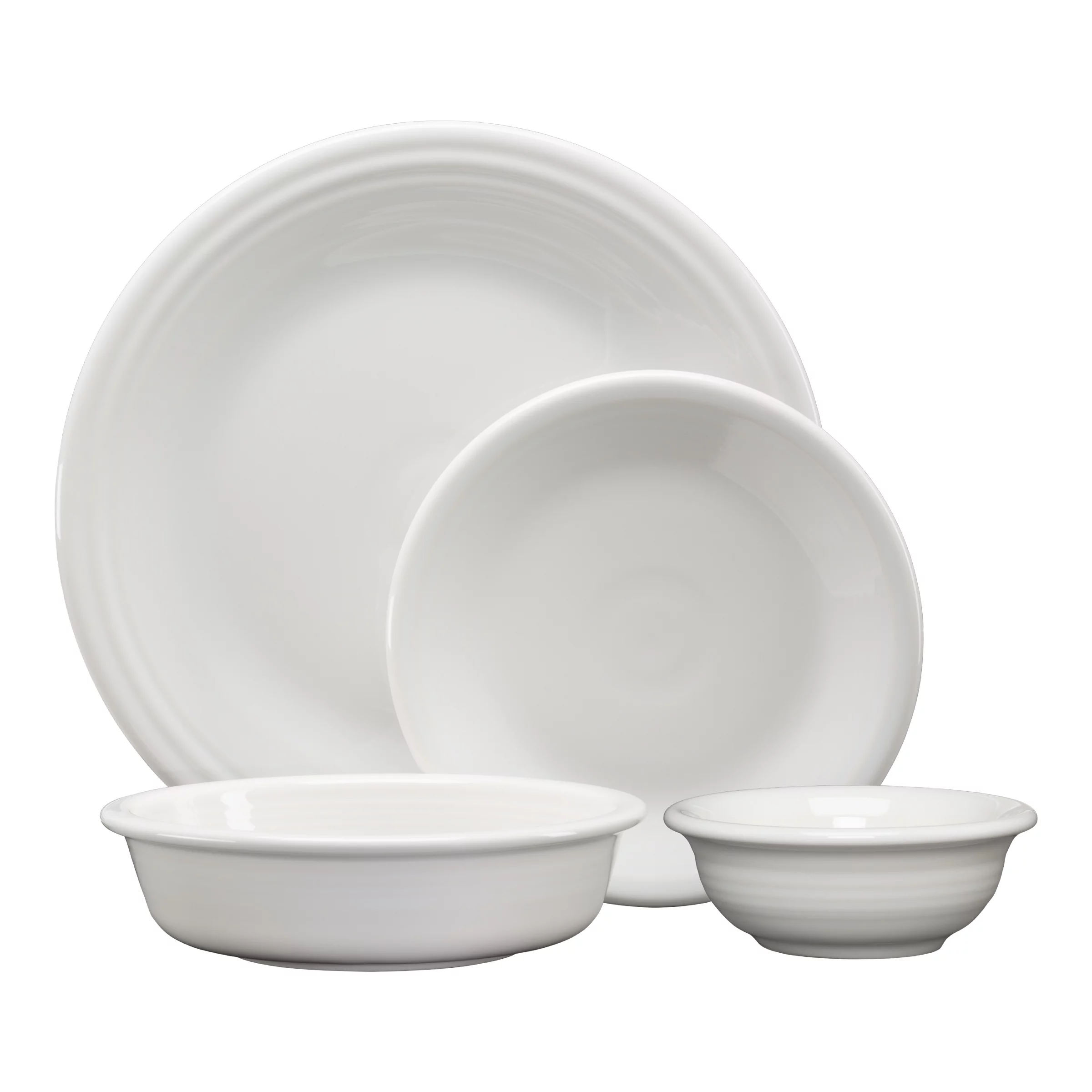 Fiesta Classic 16pc Dinnerware Set White