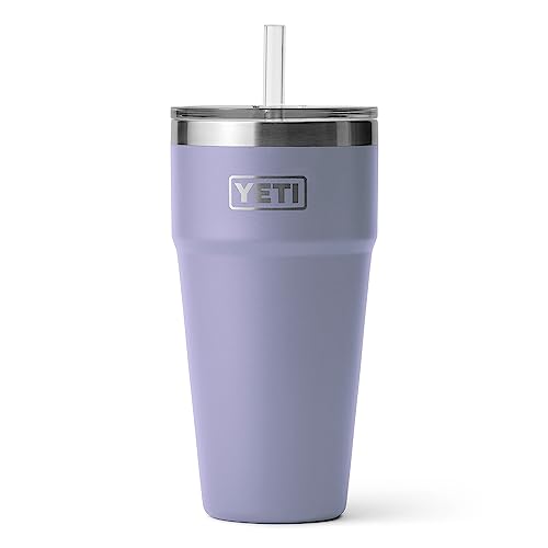 YETI Rambler 26 oz Straw Cup, Vacuum Insulated, Stainless Steel with Straw Lid