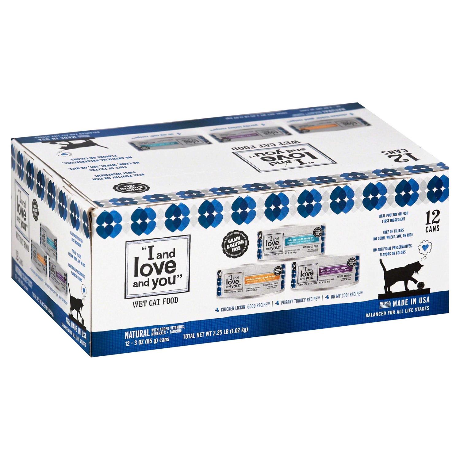 I and Love and You Variety Pack Canned Cat Food - Pet Supplies online store
