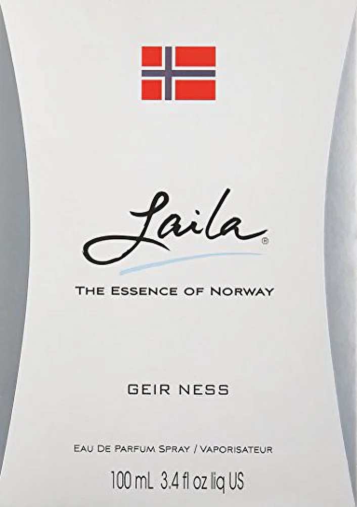 Geir Ness Laila Eau de Parfum Spray - Long Lasting Fresh, Airy and Clean Fragrance for Women - Blend of Fruity and Floral Scent (1.7 oz)