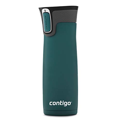 Contigo AUTOSEAL West Loop Vacuum-Insulated Stainless Steel Travel Mug with Easy-Clean Lid 20 oz Sake