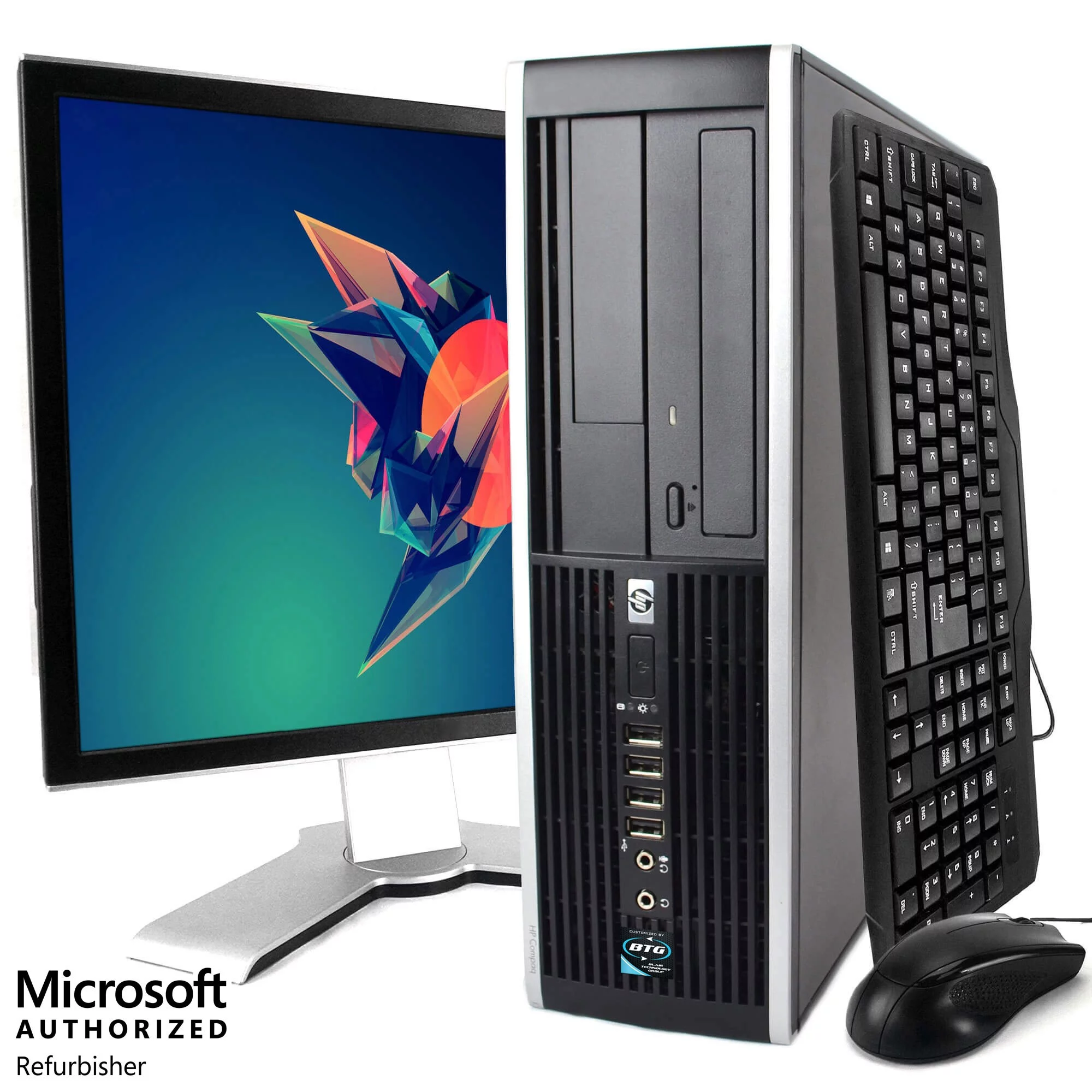 HP ProDesk 6300 Tower Computer PC, Intel Quad-Core i5, 500GB HDD, 8GB DDR3 RAM, Windows 10 Home, DVD, WIFI, 20in Monitor, USB Keyboard and Mouse (Used - Like New)