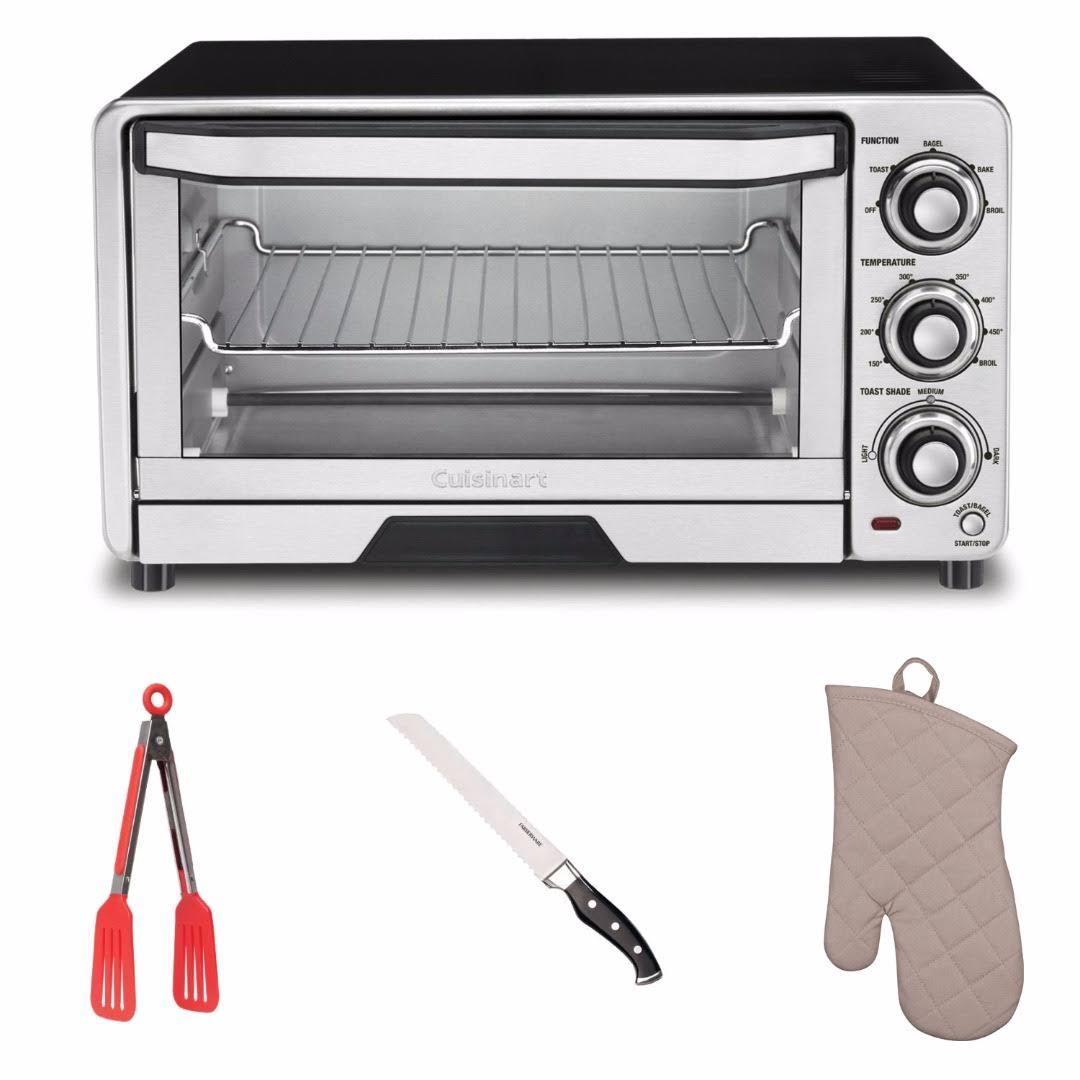 Cuisinart Tob-40 Custom Classic Toaster Oven Broiler with Flipper