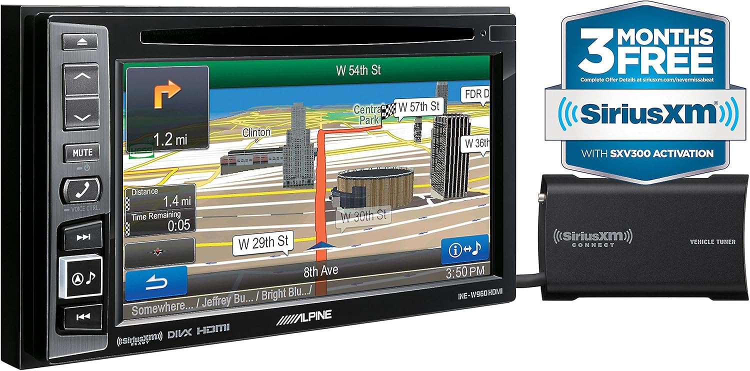 Alpine INE-W960HDMI Audio/Video/Nav System with Sirius XM SXV300 tuner