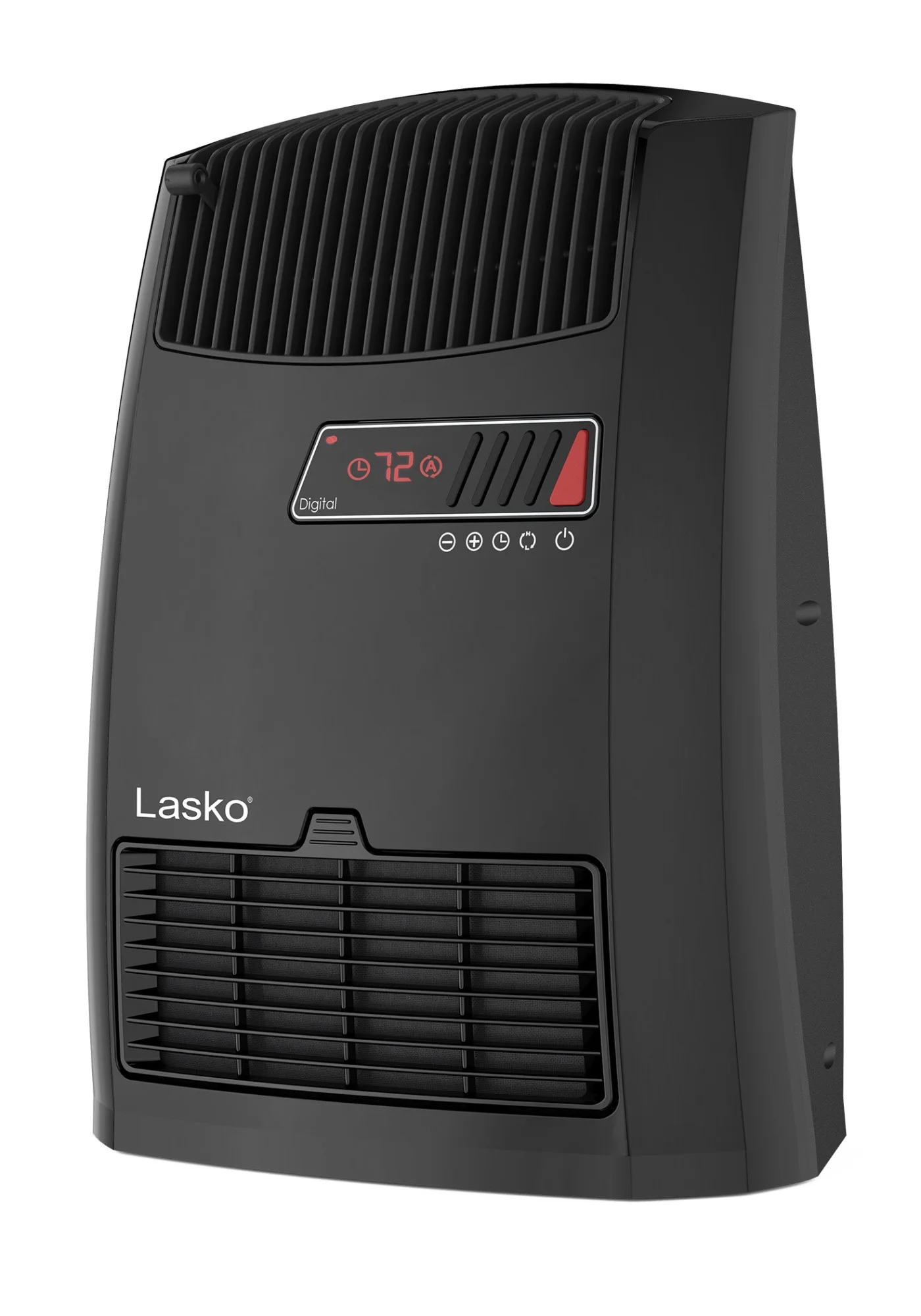 Lasko 13.5 1500W Electric Ceramic Space Heater with Timer and Thermostat, Black, CC13700, New