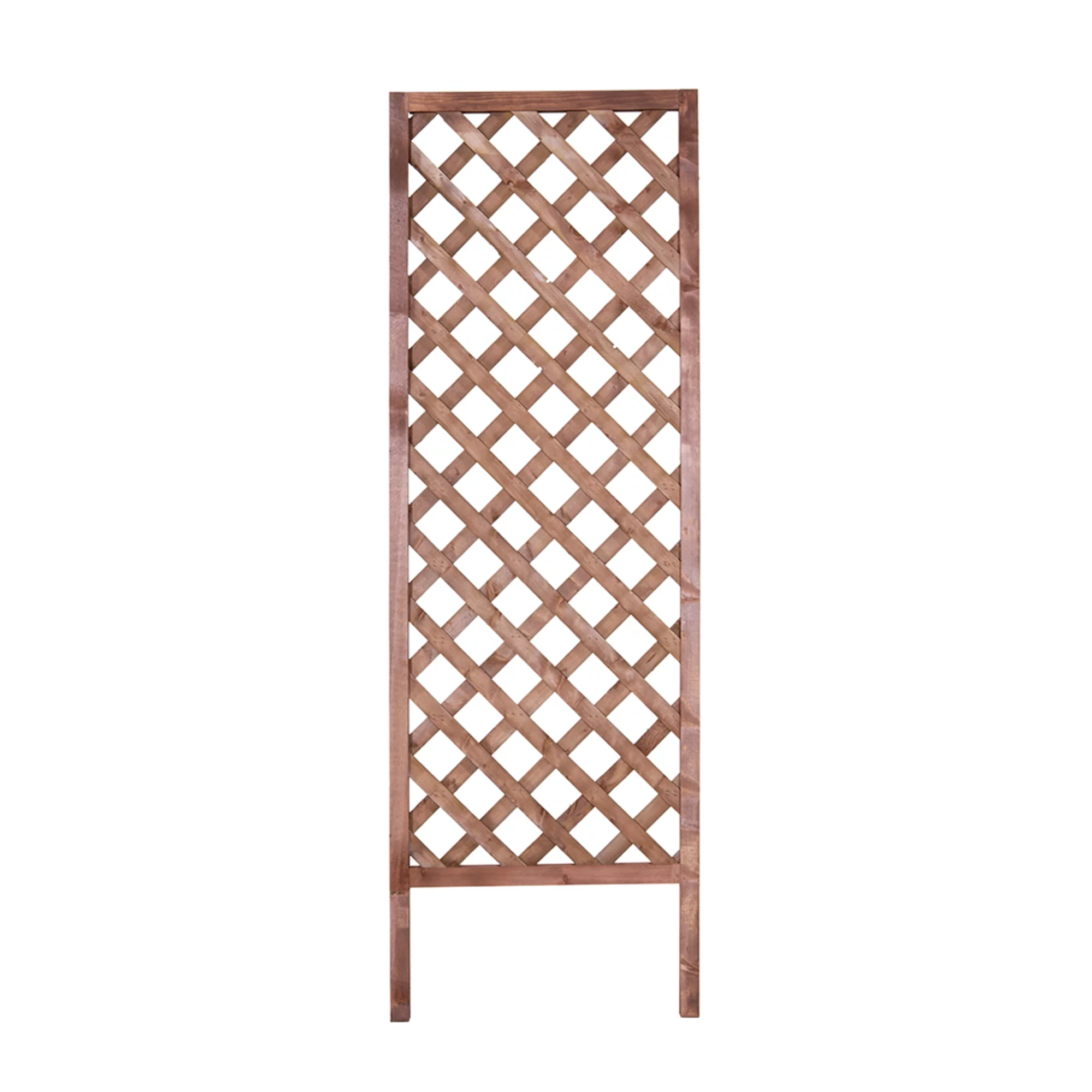 Outdoor Essentials Heirloom 72 in. Walnut-Tone Diamond Lattice Trellis