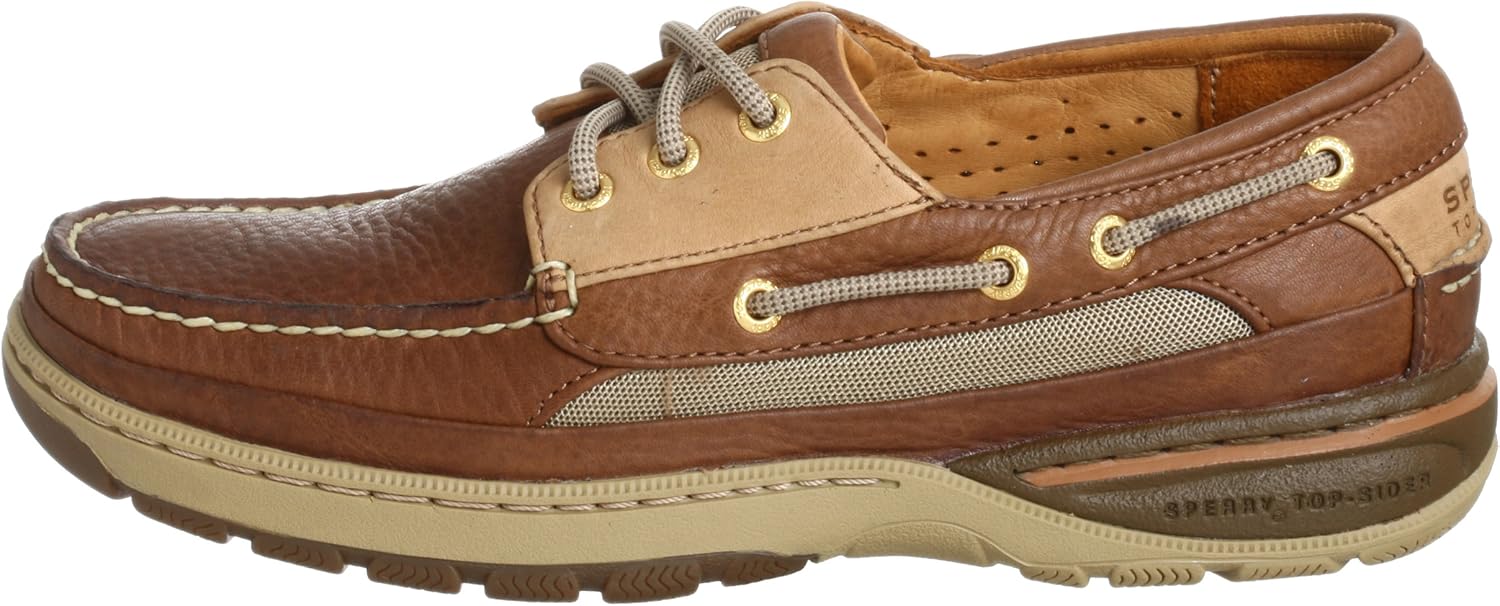 Sperry Men's Gold Billfish 3-Eye Boat Shoe,Tan,7 M