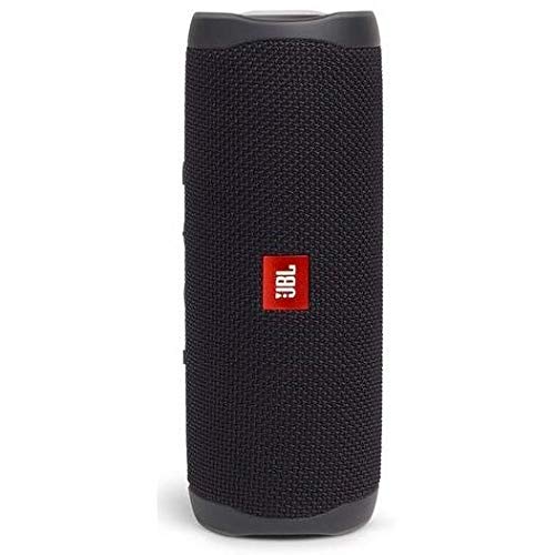 JBL FLIP 5 Portable Speaker IPX7 Waterproof Bundle with gSport Limited Edition Carbon Fiber Case (Black)
