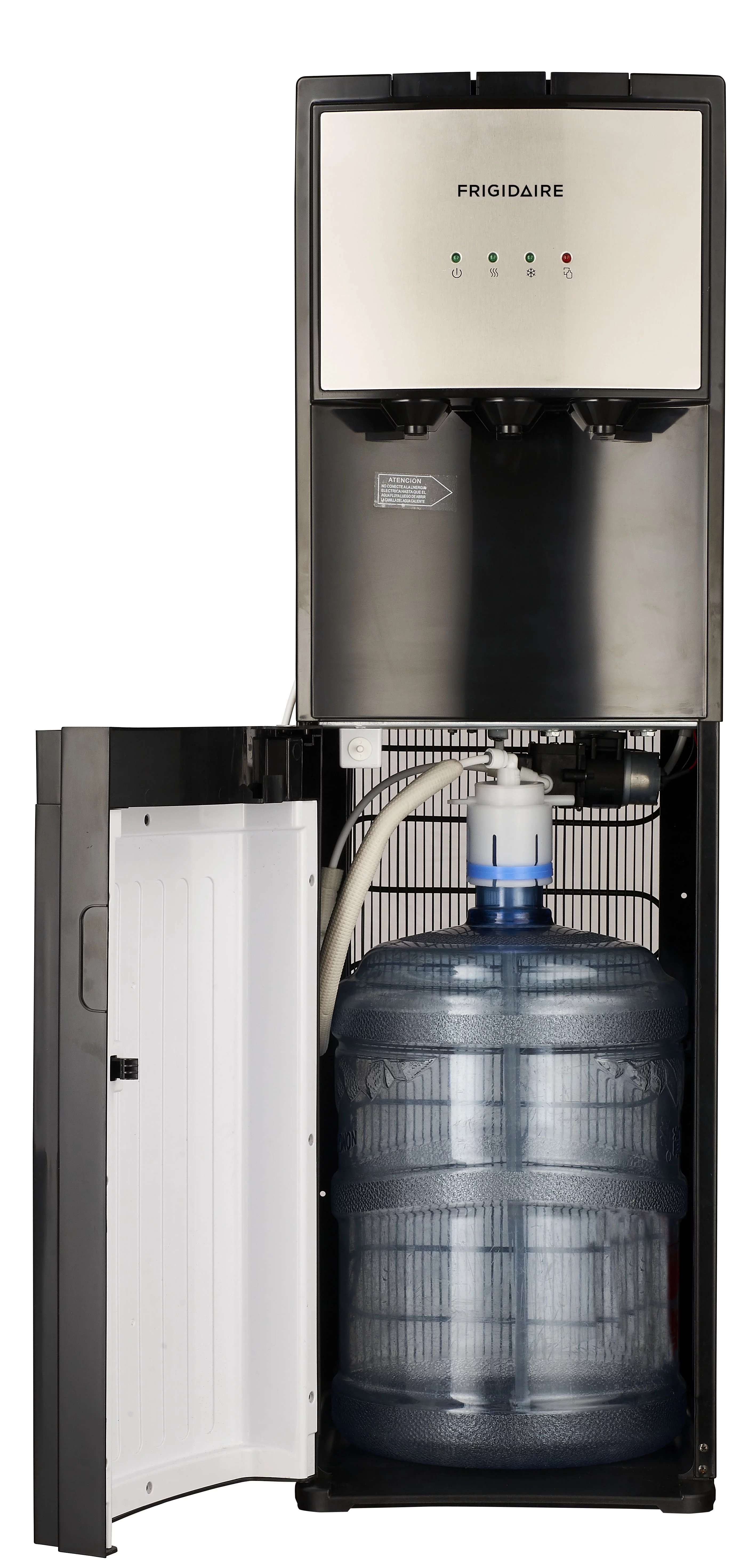 Frigidaire, 5 Gallon Bottom Loading Hot and Cold Water Dispenser EFWC505, Stainless Steel