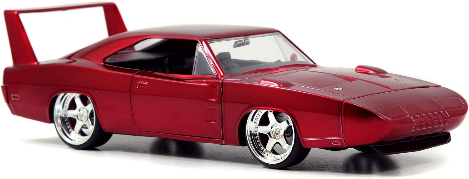 Jada Toys Fast & Furious Dom's Dodge Charger Daytona DIE-CAST Car, 1: 24 Scale Red (97060)
