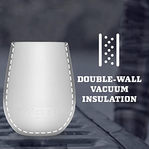 YETI Rambler 10 oz Wine Tumbler, Vacuum Insulated, Stainless Steel with MagSlider Lid, Navy