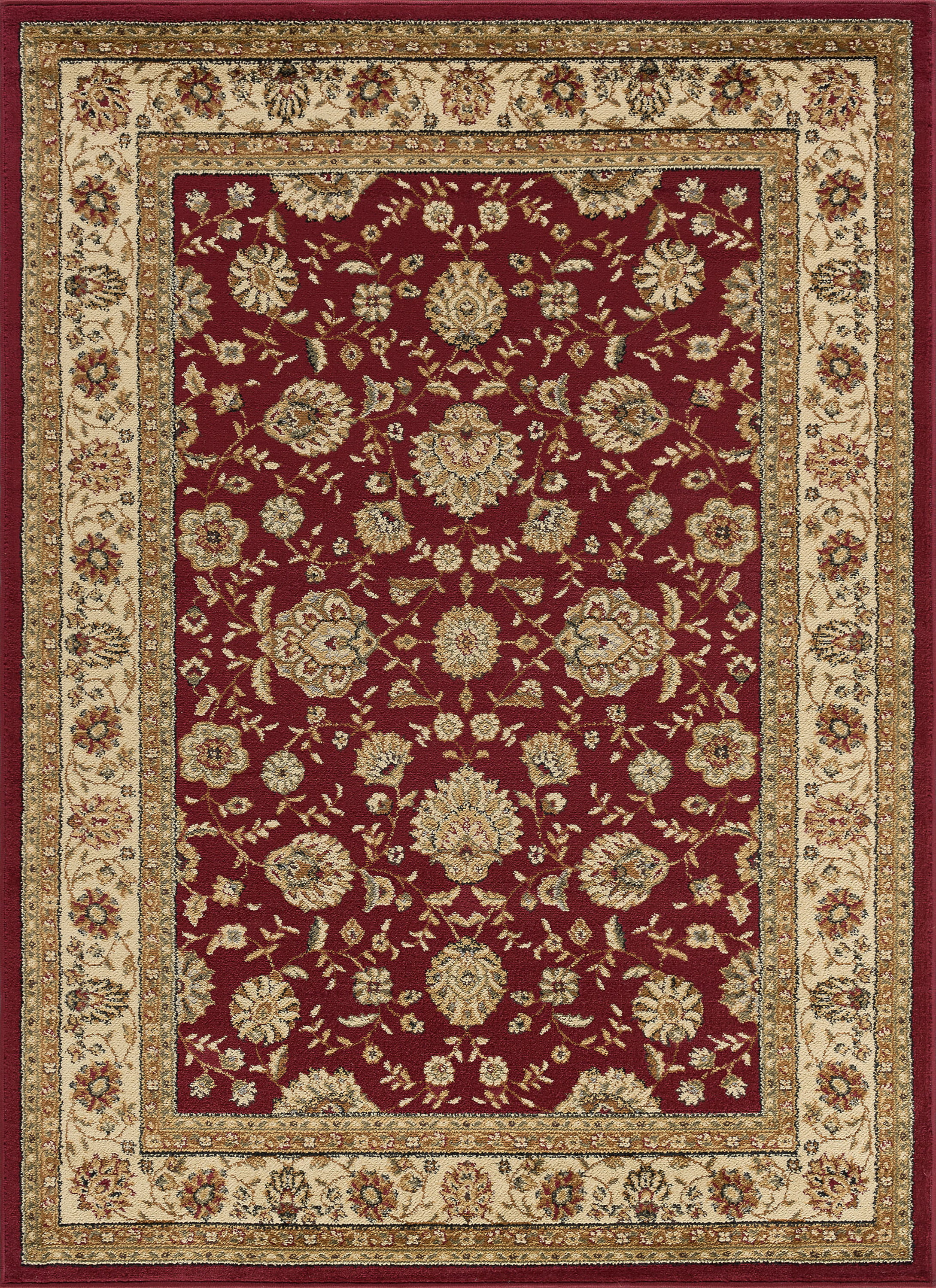 8x10 Traditional Red Large Area Rugs for Living Room | Bedroom Rug | Dining Room Rug | Indoor Entry or Entryway Rug | Kitchen Rug | Alfombras para Salas 7'6'' x 9'10''