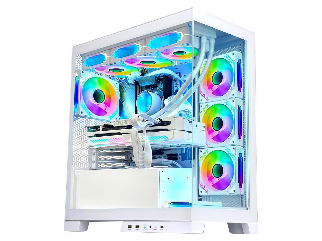 Orangexin. Ocean Park Gaming Desktop-AMD Ryzen 5 5600X 4.6GHz-RTX 4070 12GB - 16GB DDR4 3200 MHz- 1TB M.2 +1TB SATA SSD -360mm AIO -RGB Fans -WiFi&Bluetooth Ready -Windows 11 Pro