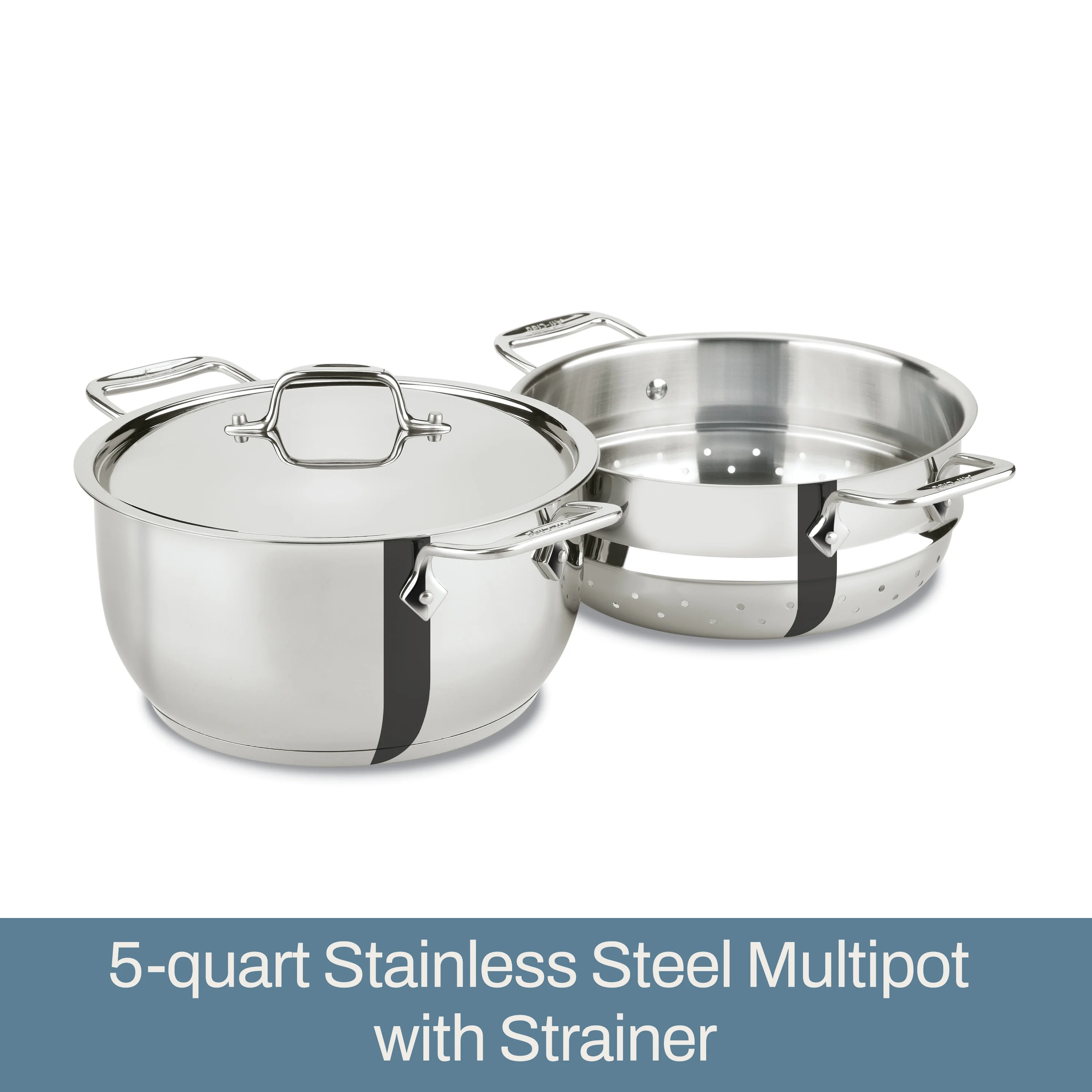 All-Clad Gourmet Accessories, Stainless Steel Steamer, 5 quart