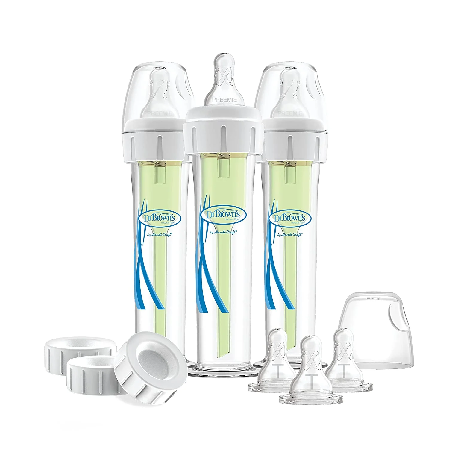 Dr. Brown's Accufeed Baby Bottle System with Preemie Nipple, 60cc, 3Count