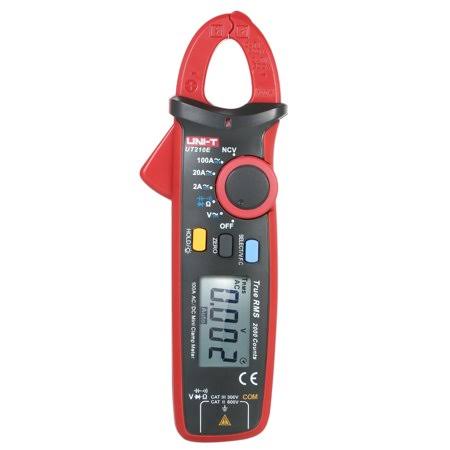 UNI-T UT210E Mini Digital Handheld Clamp Multimeter Backlight LCD True RMS Voltmeter Ammeter Ohmmeter AC/DC Voltage Current Capa