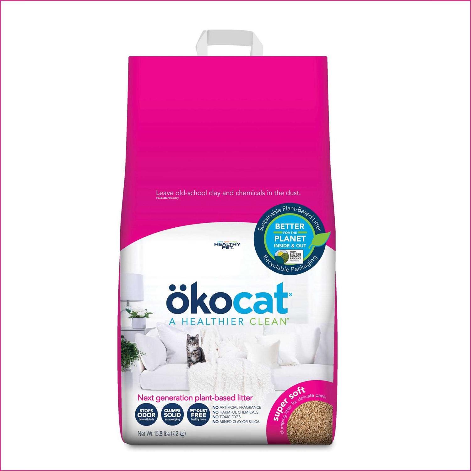 Okocat Super Soft Clumping Wood Cat Litter - Pet Supplies online store
