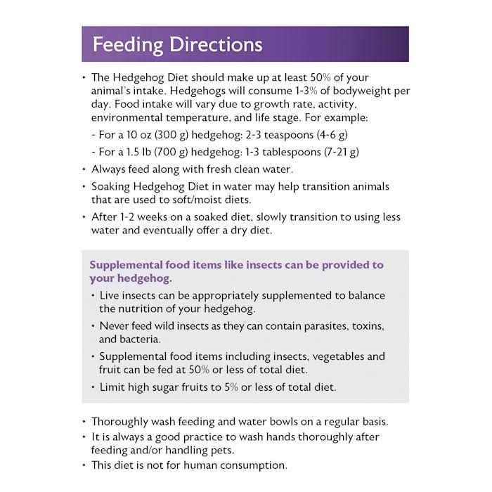 Mazuri Hedgehog Food - Pet Supplies online store