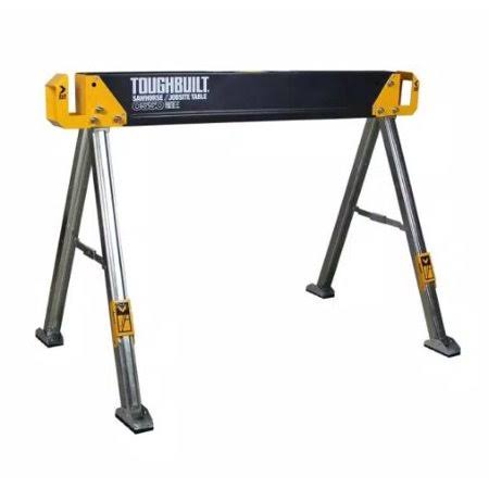 Tough Build 42.4 in. W x 28.8 in. H Steel Sawhorse and Jobsite Table 1100 lb. Capacity