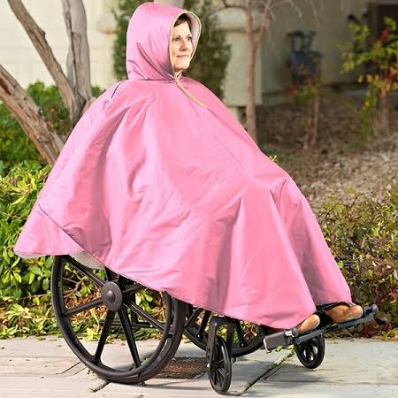 Careactive Wheelchair Winter Poncho, Navy