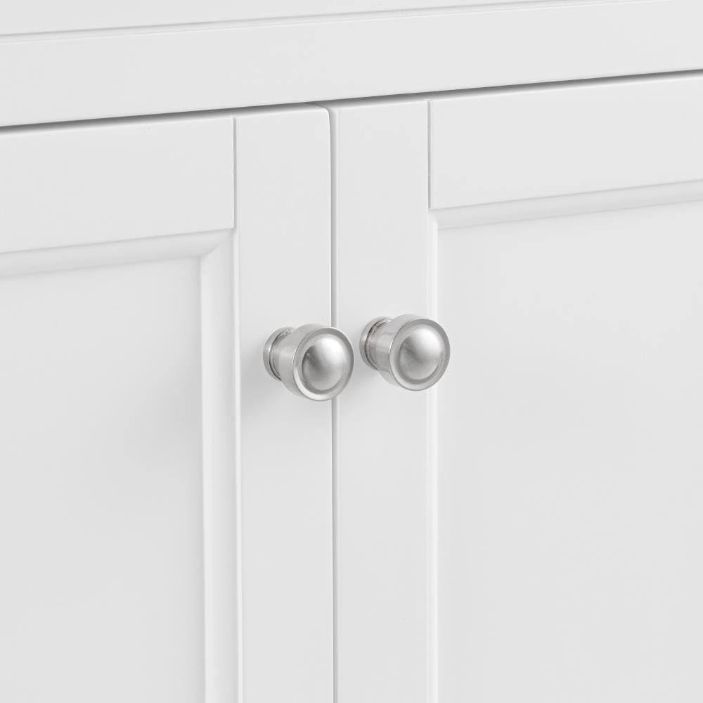 Allen + Roth Roveland 30-in White Undermount Single Sink Bathroom Vanity with Natural Carrara Marble Top | 2026VA-30-201-900