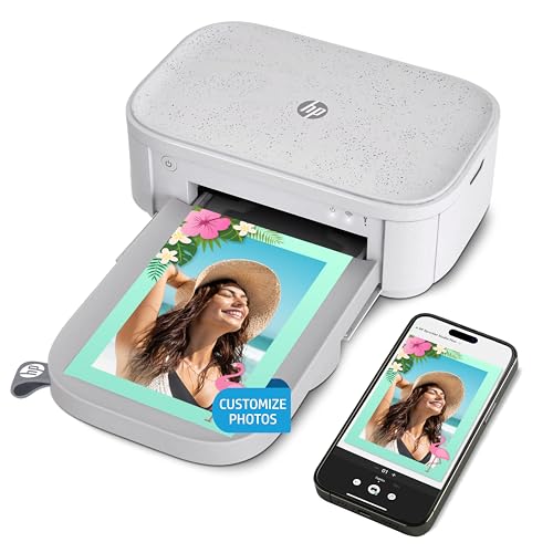 HP Sprocket Studio Plus 4x6 Wireless Instant Photo Printer, 118 Sheets + 3 Cartridges, Wi-Fi, Premium Dye Sublimation, Compact Home Use, Prints Vibrant Color Pictures, Editing App for Fun Photos
